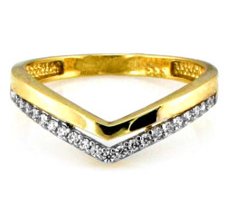 klasyczny złoty pierścionek