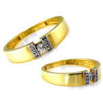 złoty pierścionek bez kamieni