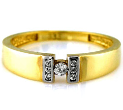 gładki złoty pierścionek