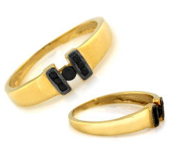 klasyczny złoty pierścionek