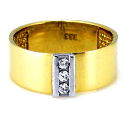 złoty pierścionek bez kamieni