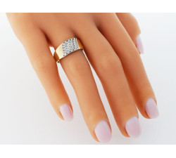 klasyczny złoty pierścionek