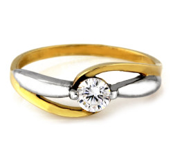 złoty pierścionek bez kamieni