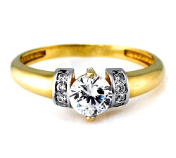 klasyczny złoty pierścionek