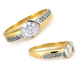 Złoty pierścionek 9 karatów