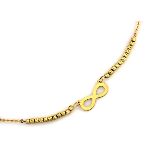 złoty naszyjnik bez kamieni