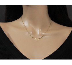 złoty naszyjnik bez cyrkonii