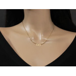 złoty naszyjnik bez cyrkonii