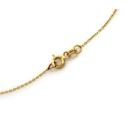 złoty naszyjnik bez cyrkonii