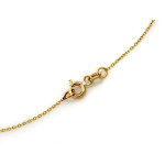 złoty naszyjnik bez cyrkonii