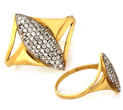 gładki złoty pierścionek