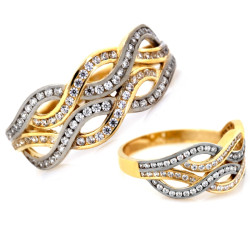 gładki złoty pierścionek