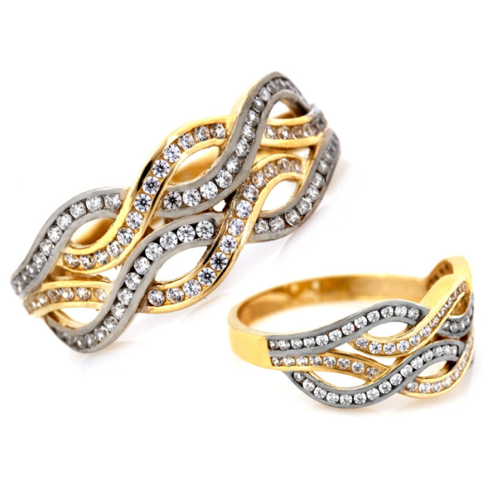 gładki złoty pierścionek