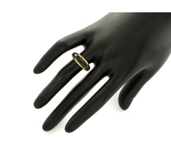 złoty pierścionek bez cyrkonii