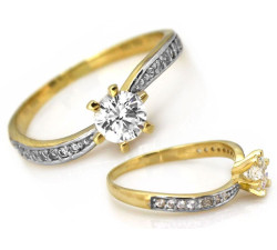 klasyczny złoty pierścionek