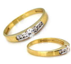 gładki złoty pierścionek