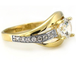 gładki złoty pierścionek