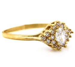 klasyczny złoty pierścionek