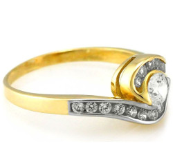 gładki złoty pierścionek