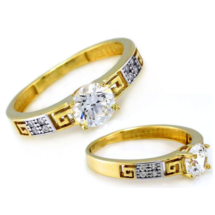 gładki złoty pierścionek