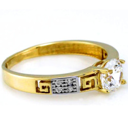 klasyczny złoty pierścionek