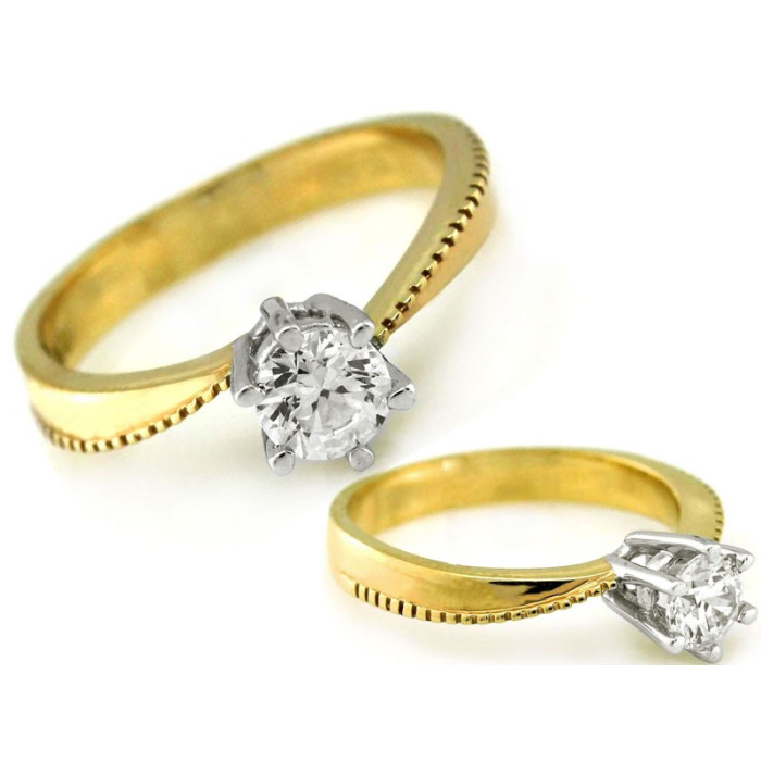 gładki złoty pierścionek