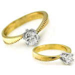 gładki złoty pierścionek