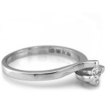 gładki złoty pierścionek