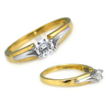 gładki złoty pierścionek