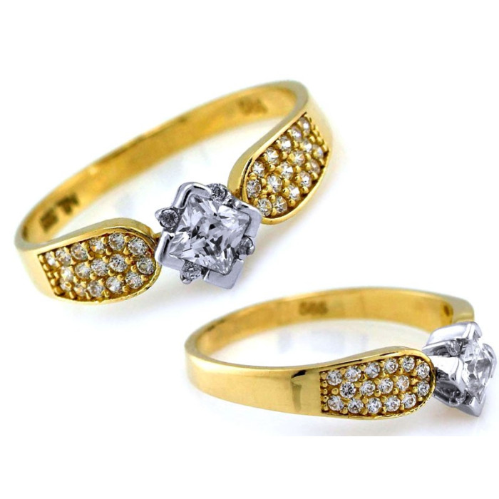 gładki złoty pierścionek