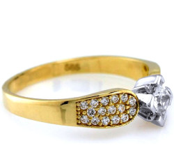 klasyczny złoty pierścionek