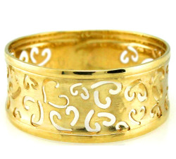 klasyczny złoty pierścionek