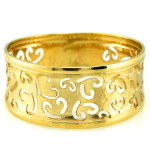 klasyczny złoty pierścionek