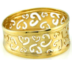 złoty pierścionek bez cyrkonii