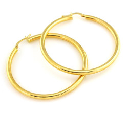 Złote kolczyki 375 damskie koła