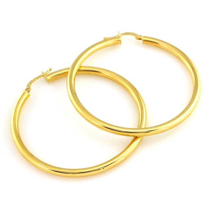 Złote kolczyki 375 damskie koła