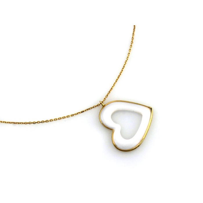 gładki złoty naszyjnik