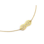 złoty naszyjnik bez cyrkonii