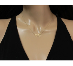 złoty naszyjnik bez kamieni