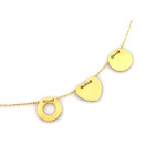 złoty naszyjnik bez kamieni