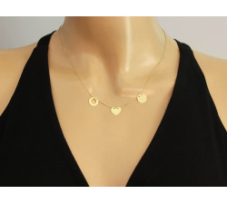 złoty naszyjnik bez cyrkonii