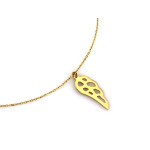 gładki złoty naszyjnik