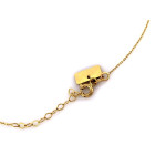 złoty naszyjnik bez kamieni