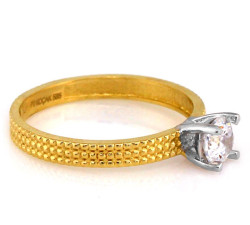 klasyczny złoty pierścionek