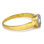 gładki złoty pierścionek