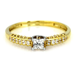 klasyczny złoty pierścionek