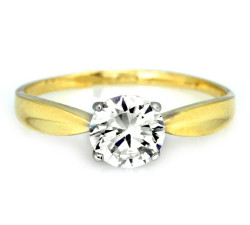 gładki złoty pierścionek