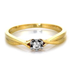 klasyczny złoty pierścionek