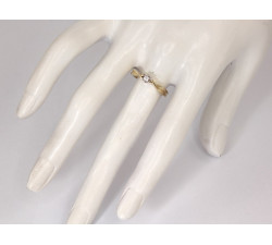 gładki złoty pierścionek