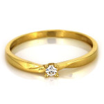 klasyczny złoty pierścionek